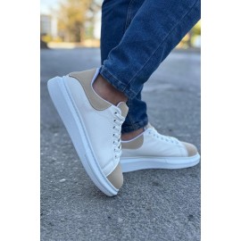 Luis a Costa LC109 Beyaz Bej Süet Erkek Sneaker