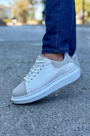 Luis a Costa LC109 Beyaz Gri Süet Erkek Sneaker