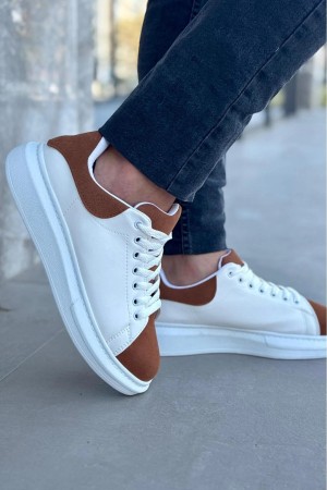 Luis a Costa LC109 Beyaz Taba Süet Erkek Sneaker