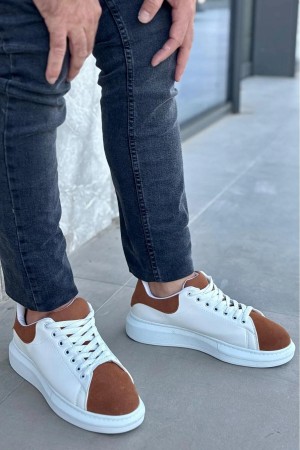 Luis a Costa LC109 Beyaz Taba Süet Erkek Sneaker