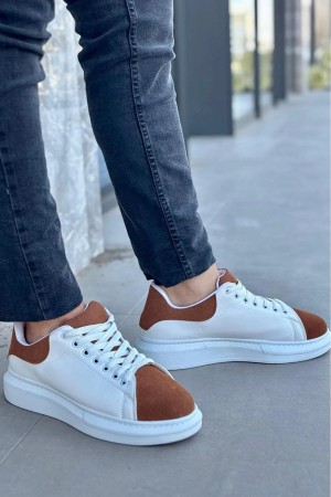 Luis a Costa LC109 Beyaz Taba Süet Erkek Sneaker