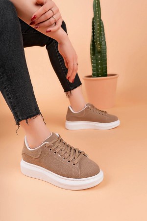 Luis a Costa LC101 Açık Kahve Süet Kadın Sneaker