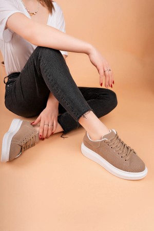 Luis a Costa LC101 Açık Kahve Süet Kadın Sneaker