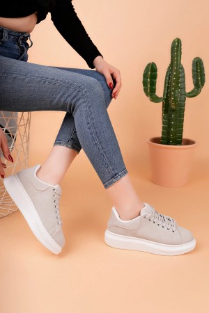 Luis a Costa LC101 Gri Süet Kadın Sneaker