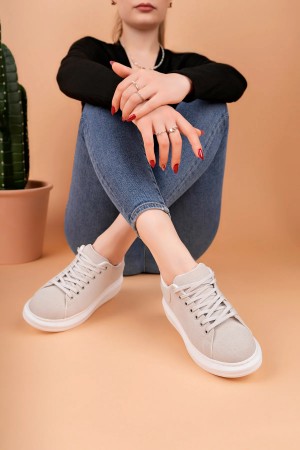 Luis a Costa LC101 Gri Süet Kadın Sneaker